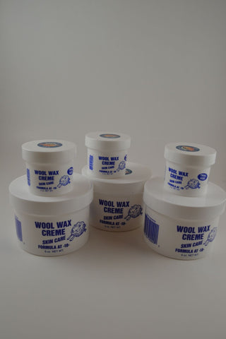 Three 9 ounce Jars & Three 2 ounce Jars Wool Wax Creme Together