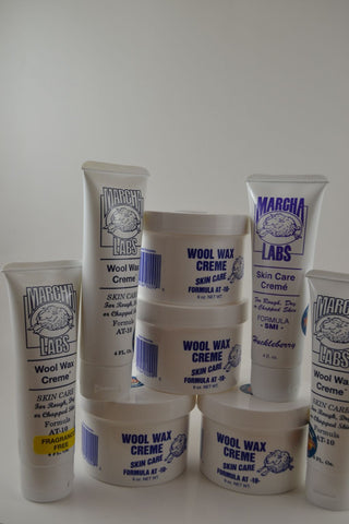 4 nine ounce jars and 4 squeeze tubes Wool Wax Creme