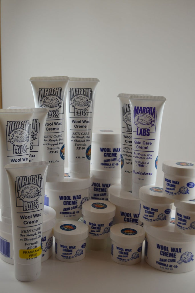 6 nine ounce jars, 6 two ounce jars and 7 squeeze tubes Wool Wax Creme